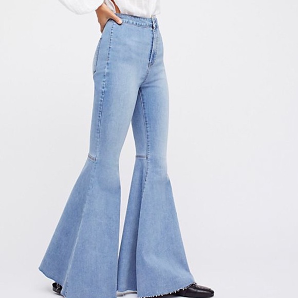 Free People Denim - Free People Just Float On High Rise Flare Jeans